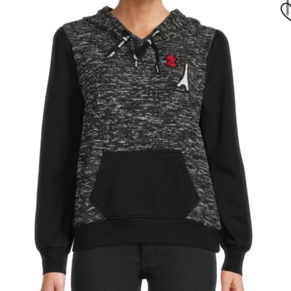 Karl Lagerfeld Hoodie Sweater with Front Pocket Embroidered Logo